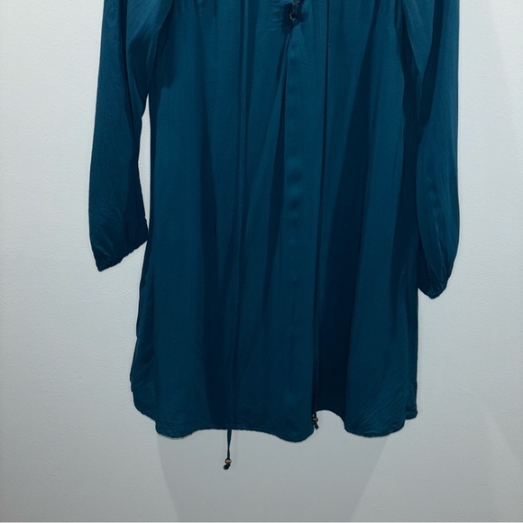 Altar’d State Teal Peacock Blue Lace-Up Dress | Size S | Summer Boho Chic Dress - Picture 5 of 11